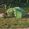 Tenda de acampamento à prova d&#39;água de dupla camada para 3 pessoas com mochila e caminhada